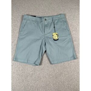 Nat Nast Mens Stretch Chino Shorts Bluegrass Blue Size 34 M3989NNB NEW